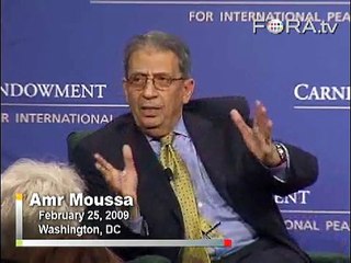 Amr Moussa Combats Arab Stereotypes of Violence & Hate