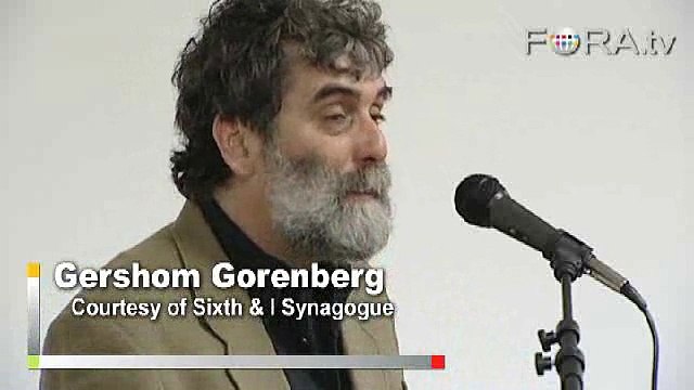 Gershom Gorenberg Denounces One-State Solution in Israel