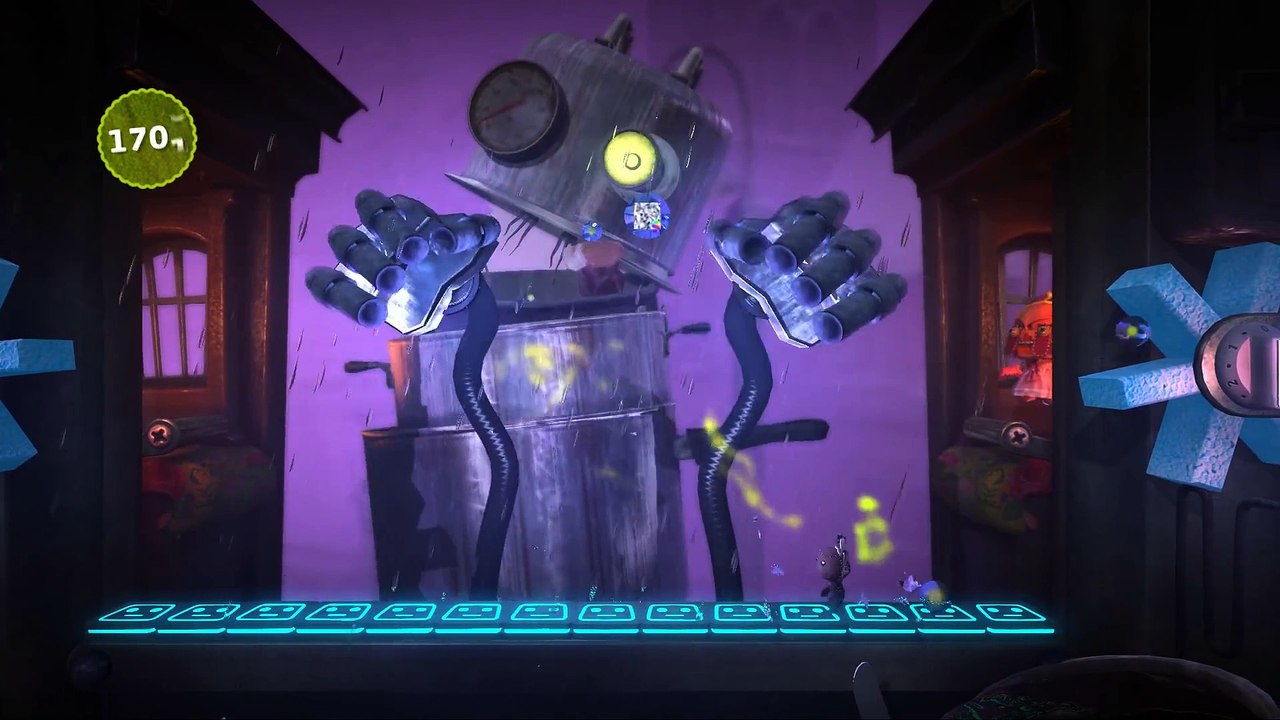 LittleBigPlanet 3 - BOSS FIGHT 100% Walkthrough Part 4 - Tinpot Towers - LBP3 PS4