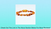 Cognac Baltic Amber Teething Bracelet - Anklet for Baby - Beans Shape Review
