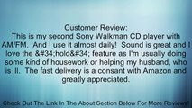 Sony Walkman Portable All-in-one Skip-Free CD Player - Digital AM / FM Radio Tuner with Clip Style Earbud Headphones, 40 preset FM stations, Digital Mega Bass Sound, AVLS & CD-R/RW Playback Review