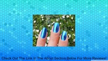 Metallic Blue Nail Foil Wraps polish strips stickers for Fingers and Toes by Miss Silver Review