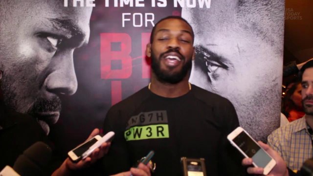 Jon Jones complete UFC 182 open workouts interview-scrum