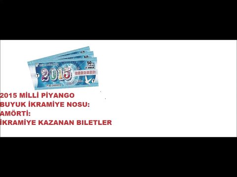 2015 Milli Piyango Çekiliş Sonucu