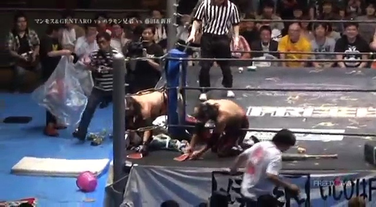 Brahman Kei & Brahman Shu vs. Mammoth Sasaki & GENTARO vs. Kenichiro Arai & Minoru Fujita