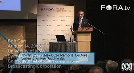 Bob Carr on Orwell's Danger of Political Language