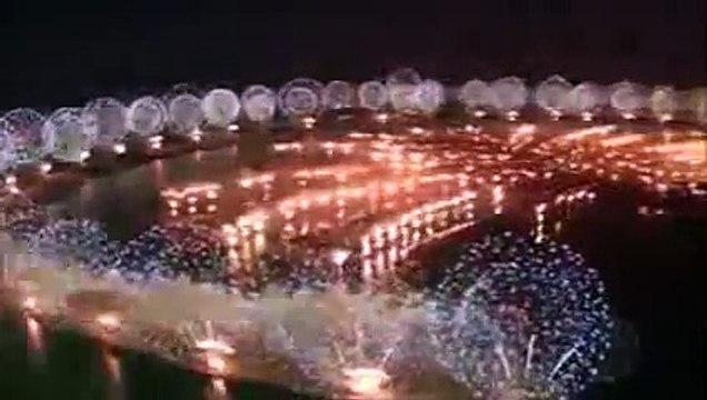 DUBAI World Record Happy New Years 2015!!! Eve Midnight Fireworks Celebration