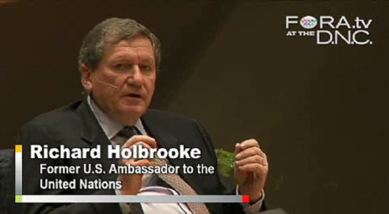 Richard Holbrooke Stresses Coalition Building