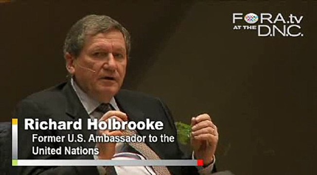 Richard Holbrooke Stresses Coalition Building