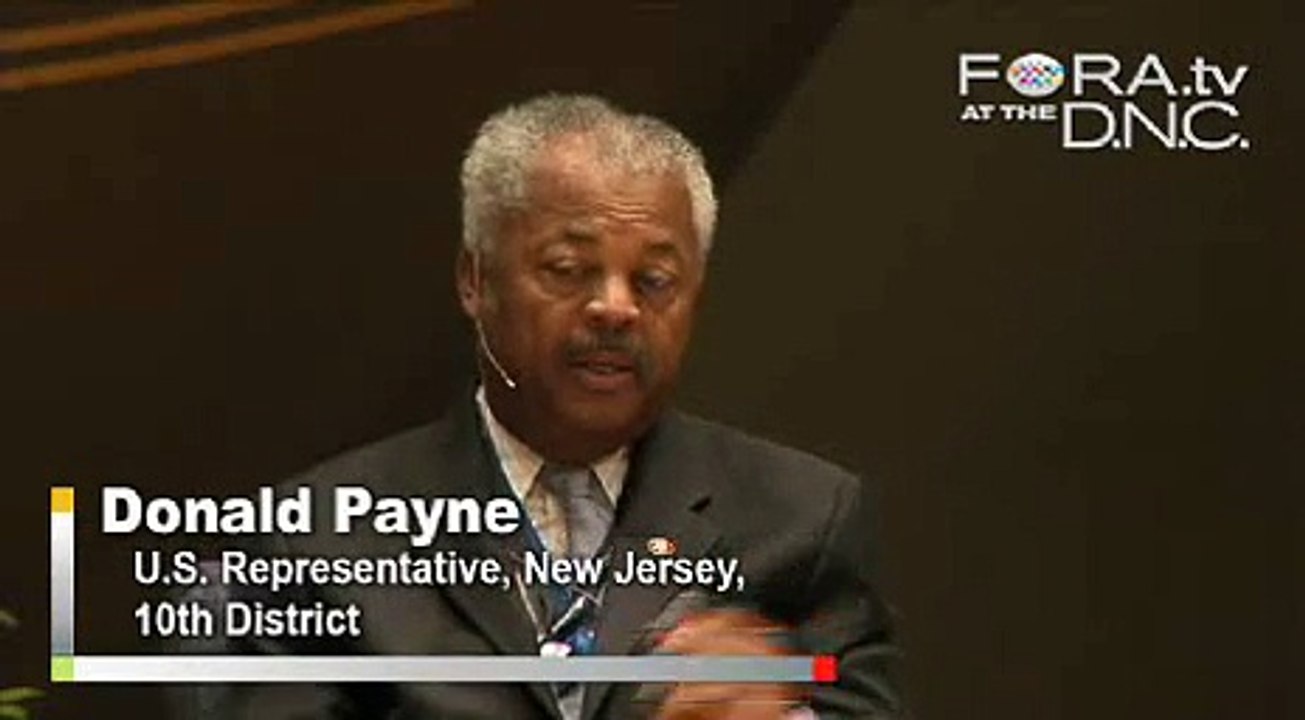 Donald Payne: When Poverty and War Collide