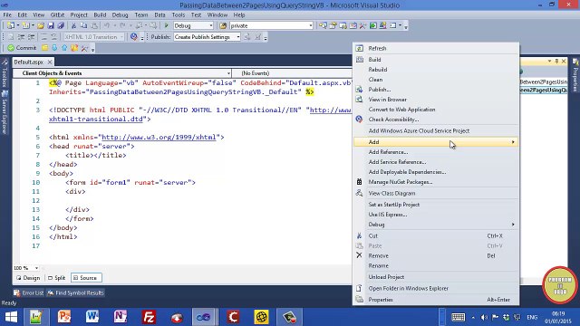 ASP.NET VB.NET Tutorials - State Management using Query String In Urdu