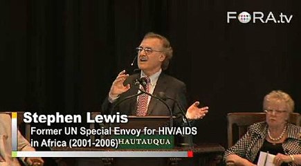 Stephen Lewis on Celebrities and Charity Work