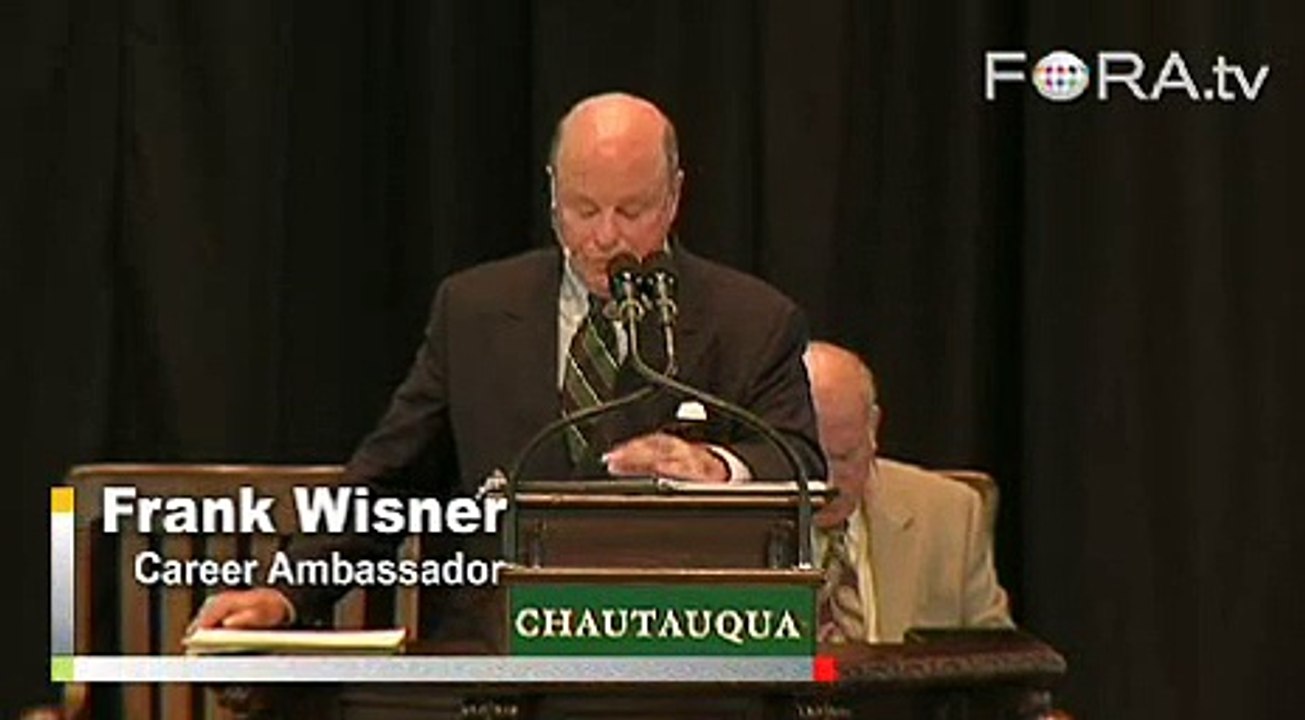 Frank Wisner: Conditions for Peace in the Middle East