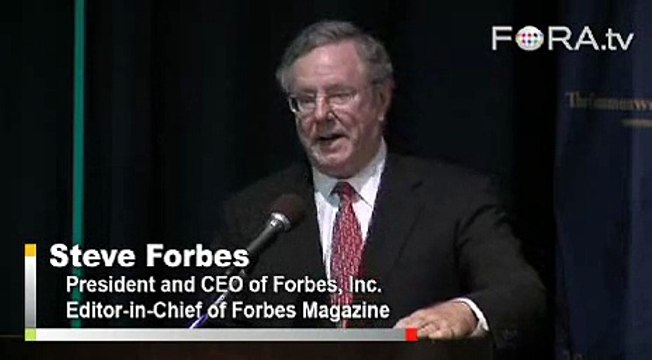 Steve Forbes Slams Federal Income Tax, Advocates Flat Tax
