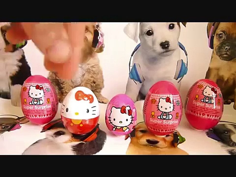 Hello kitty Surprise Eggs Маша и Медведь Kinder Masha i Medved Disney Peppa Pig Masha Toys