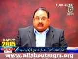 Altaf Hussain greets Nation & MQM relief workers on New Year 2015