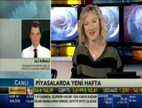 Odeabank Ekonomik Araştırmalar ve Stratejik Planlama Direktörü Ali Kırali Piyasa Yorumu Bloomberg HT 29.12.2014