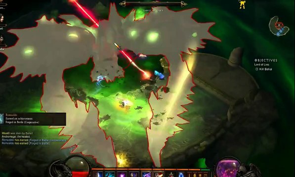 Diablo 3 Sorceres tanks a act 2 boss at nightmare