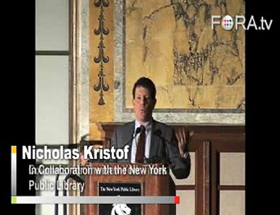 Nicholas Kristof Prioritizes the Crisis in Darfur