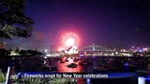 Fireworks erupt for New Year celebrations