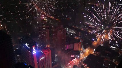 Fireworks for the New Year 2015 (Philippines)