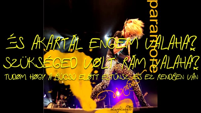 Paramore -Another Day/Másik Nap magyar felirattal