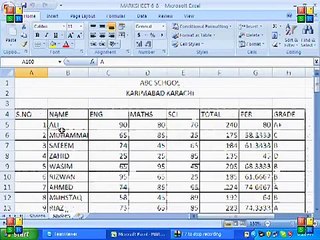 MS Excel Tutorial Urdu/Hindi Part 9
