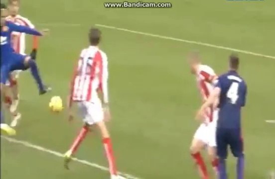 Radamel Falcao Goal - Stoke City vs Manchester United (1-1) 01/01/2015