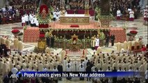 Pope Francis gives his New Year address