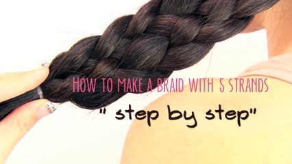 How to make a braid with 5 strands (1)