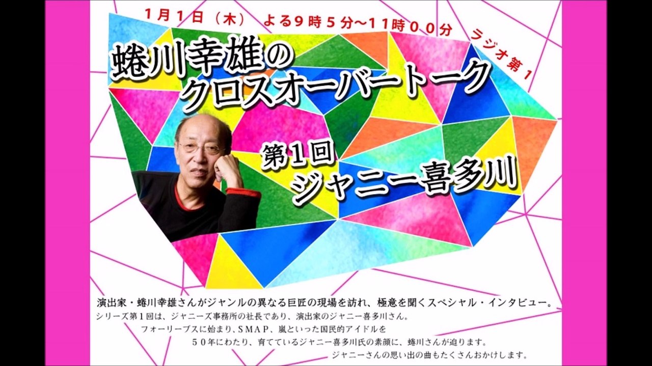 蜷川幸雄のクロスオーバートーク@「第1回 ジャニー喜多川」【後半】
