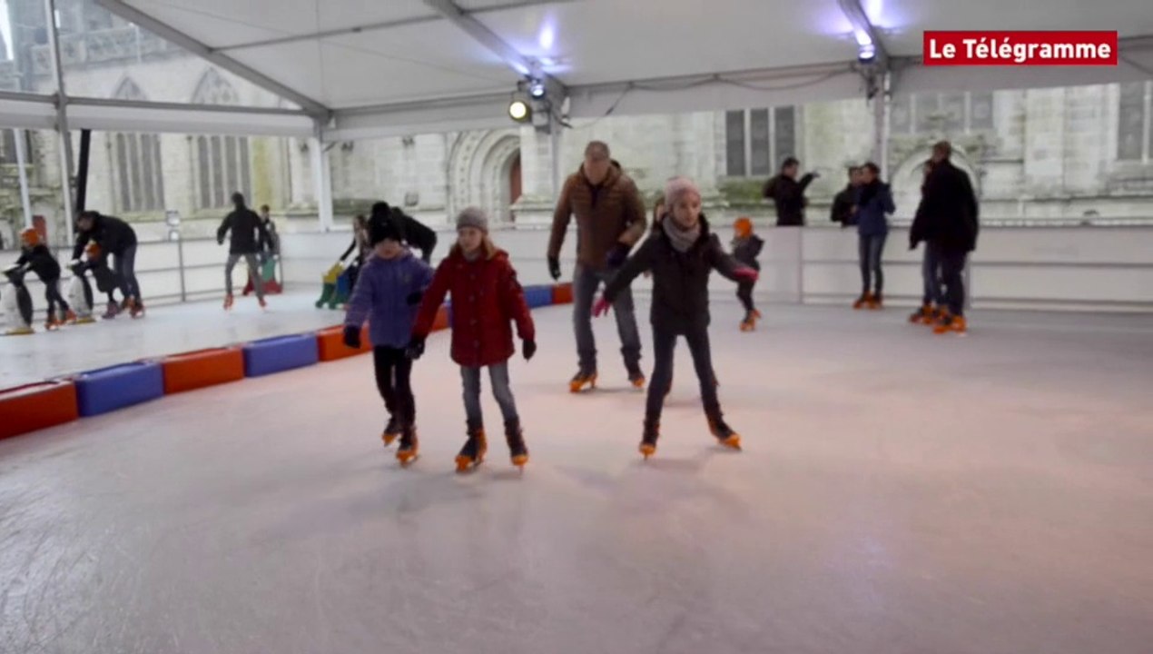 Quimper. 1er de l'an à la patinoire.