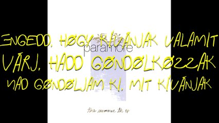 Paramore - Oh Star/Ó Csillag magyar felirattal