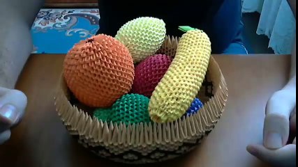 How to make 3d origami banana fruit