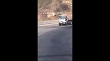 Pakistani Brave Man Stops 22 Wheeler Brake-Failed Truck on M-2 Risking His Life - Best Right Time Video