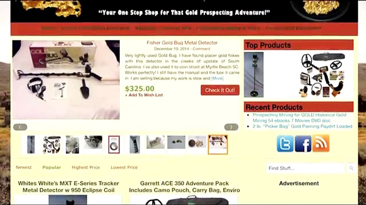 Gold Prospector Equipment | Gold Prospecting Equipment
