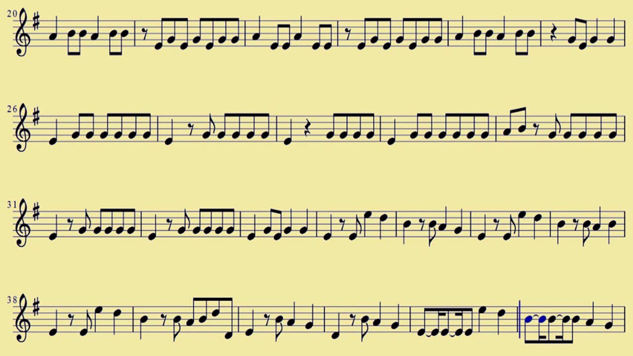 [ Bari Sax ] Glad You Came - The Wanted - www.downloadsheetmusic.com.br