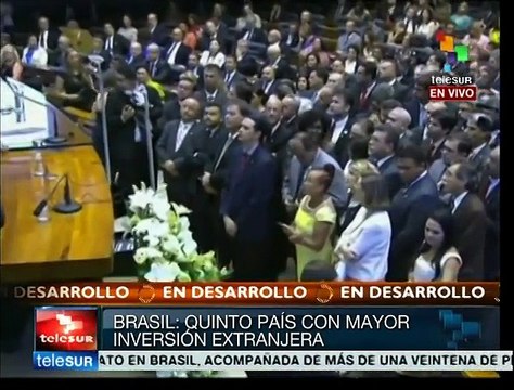 Dilma Rousseff emite discurso en el inicio de su segundo mandato