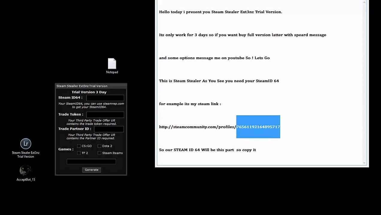 Steam Stealer Working 2014 Ext3nz 3Day Trial