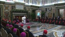 Roma - Gli auguri di papa Francesco (24.12.14)