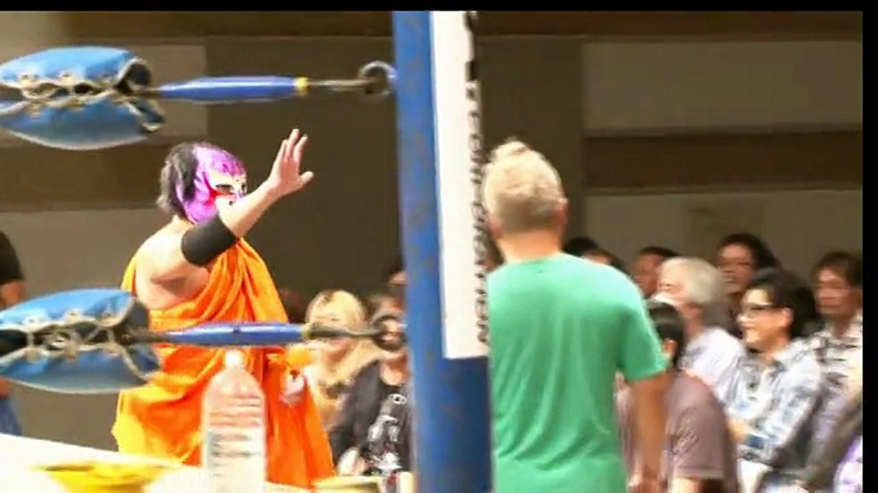 Yapper Man 1, Yapper Man 2 & Yapper Man 3 vs. Muno Taiyo (Brahman Kei, Brahman Shu & The Great Sasuke)