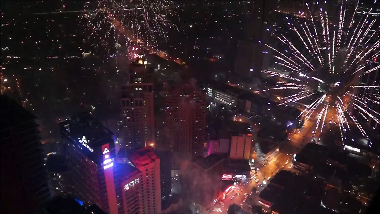 Feux d’artifice à Manille (Philippines)
