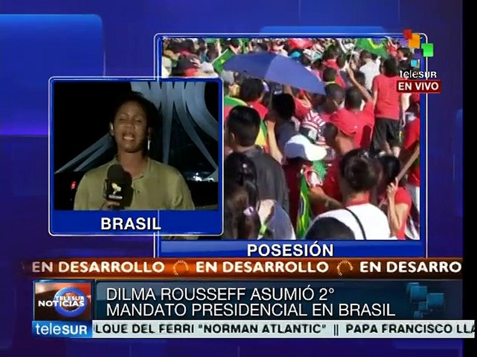 Asume Dilma Rousseff segundo mandato como presidenta de Brasil
