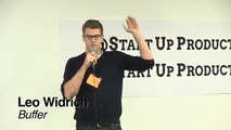 Leo Widrich, Co-Founder, Buffer speaks at Startup Product Summit SF1