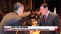Korea's finance minister says structural reforms are critical, inevitable