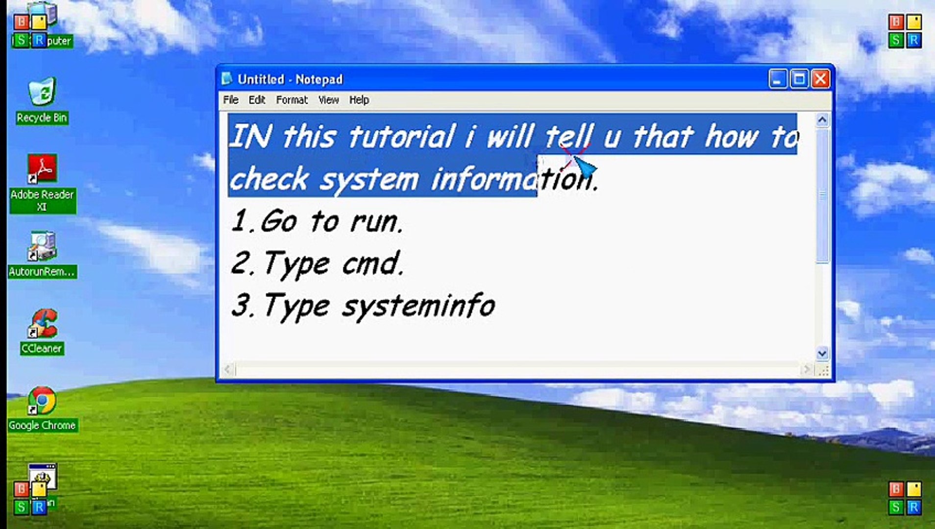 ⁣How to Check System information