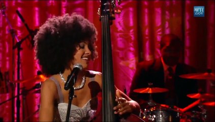 ESPERANZA SPALDING "OVERJOYED" AT THE GERSHWIN PRIZE FOR STEVIE WONDER...