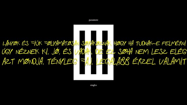 Paramore - Hello Cold World/Helló hideg világ magyar felirattal