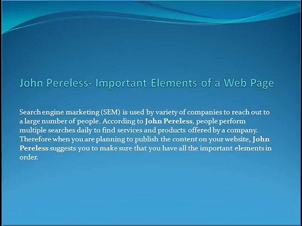 John Pereless- Benefits of a Responsive Website