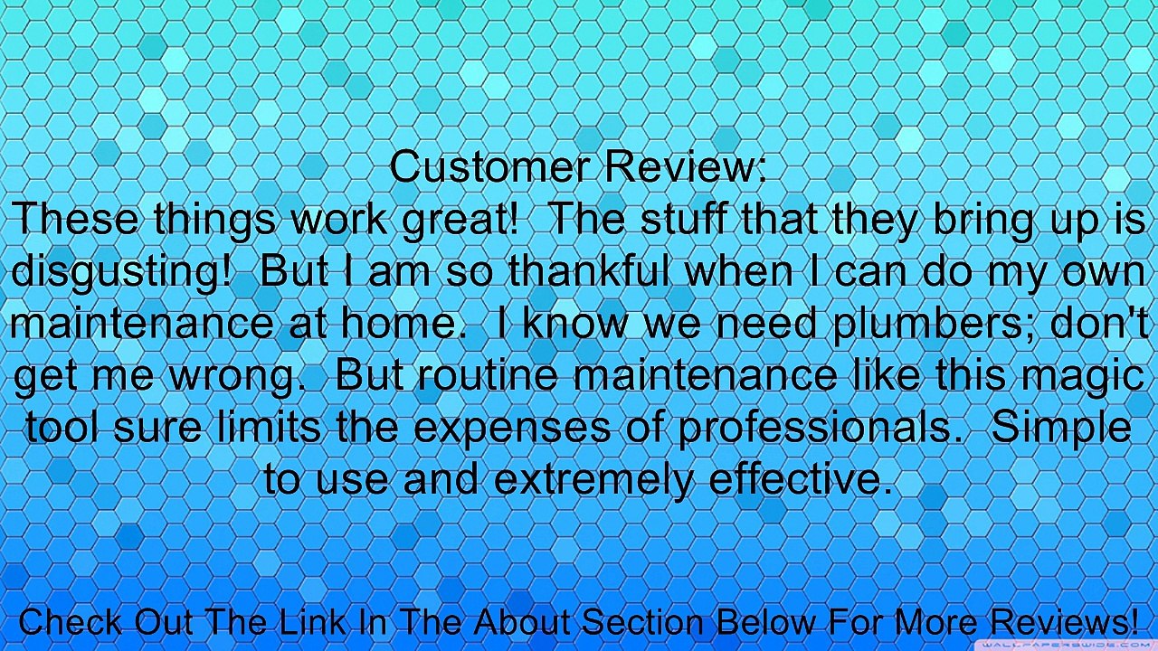 Drain Weasel Plus 3-Pack Refill Disposable Drain Cleaning Hair-Clog Wands Review